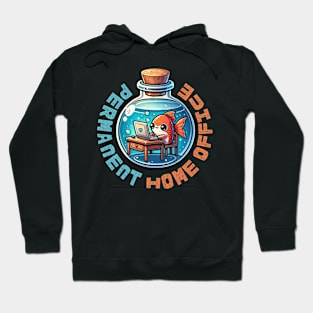 Fish in a permanent home office | Fish Aquarium Hoodie